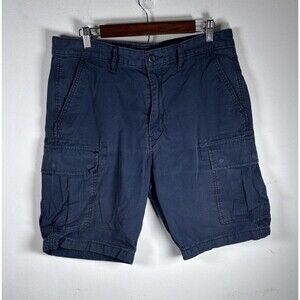 Levi Strauss Men’s Blue Cargo Shorts W34 Lightweight Ripstop Casual Utility